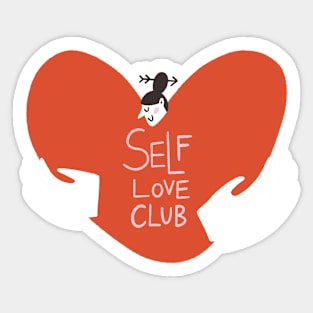 Self love club Sticker